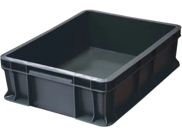 Ящик пластиковый сплошной, 400×300×120 мм, 10.6 л, синий [701.03.02]