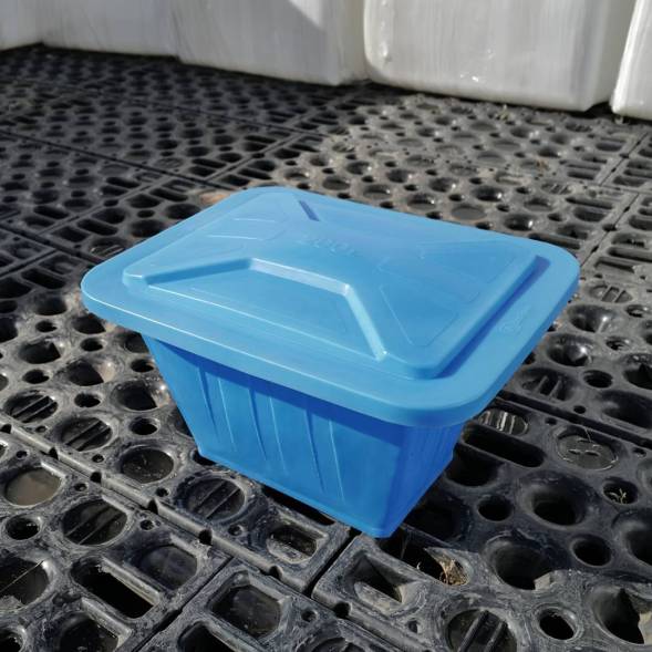 Ванна пластиковая пищевая с крышкой К, 200 л, HDPE, черный [121207.0200.899.000]