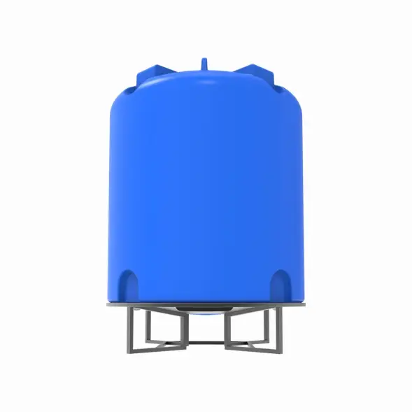 Емкость T 10000 л под плотность до 1,2 г/см3 синяя на основании для полного слива F
