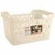 Корзинка универсальная Deluxe, 380x276x220 мм, 18 л, бежевый