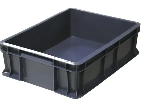 Ящик пластиковый сплошной, 400×300×120 мм, 10.6 л, серый [701.03.02]