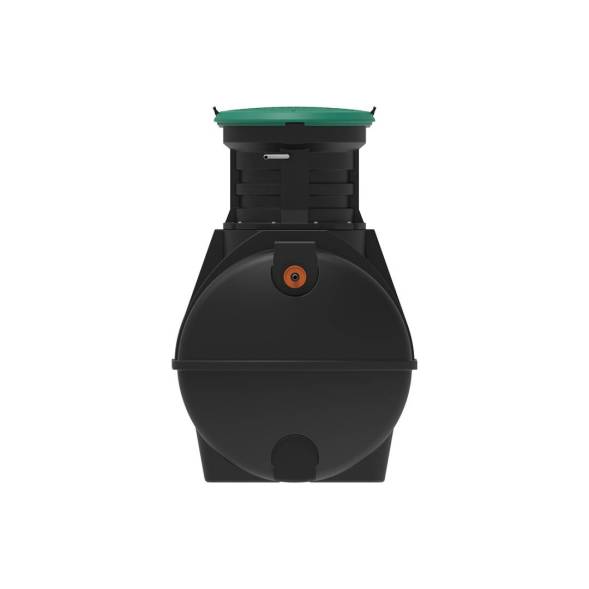 Автономная канализация Rostok Ground 6 с горловиной 600 мм и принудительным отведением, 2800л, черный [5042.2800.899.002]