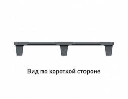 Паллет (поддон) пластиковый перфорированный на ножках, 1200х1000х135 мм, серый [02.112.91]