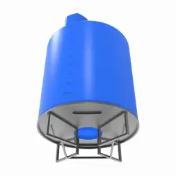 Емкость TOR 10000 л под плотность до 1,5 г/см3 синяя на основании для полного слива F