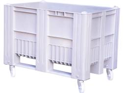 Крупногабаритный сплошной пластиковый контейнер на колёсах C-Box 1208 SW, 1200х800х900 мм, серый [C-Box 1208 SW (900)]