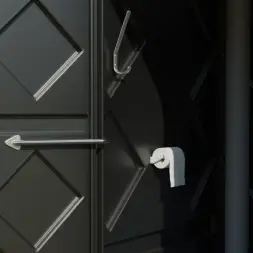 Мобильная туалетная кабина "Рециклинг" в разборе черная