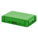 Ящик пластиковый сплошной Е1 (евроформат) для мяса глубокой заморозки, 600х400х120 мм, зеленый [12.421.40.PE]