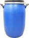 Бочка пластиковая с крышкой, металлическим обручем и ручками, 65 л, синий [БП 65р]