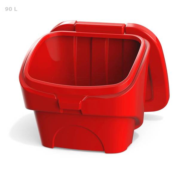 Ящик для песка 90 литров PREMIUM, красный