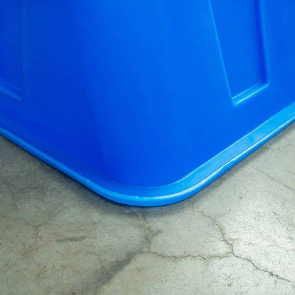 Ванна пластиковая пищевая с крышкой KN, 600 л, 1.0 г/см³, HDPE, черный [121201.0600.899.000]