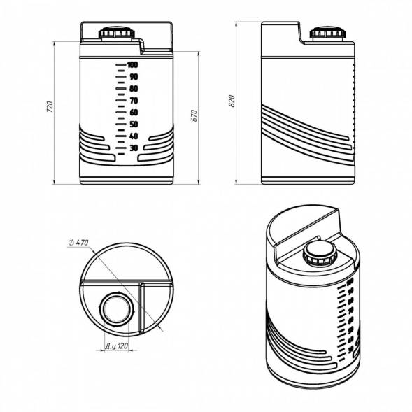 Емкость дозировочная 100 л
