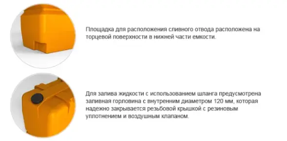 Емкость SK 2000л OIL белая