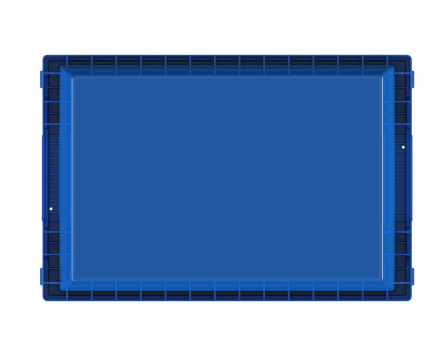 Контейнер пластиковый вкладываемый INSTORE, 600х400х165 мм, синий [KV 6416]