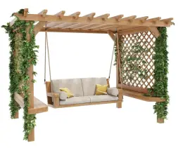 Пергола-качели «Багамы» Лиственница