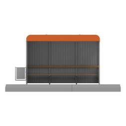 Павильон остановочный мод. 2.2, 3495x1215x2380 мм