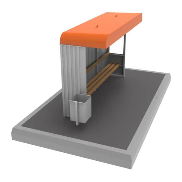 Павильон остановочный мод. 2.2, 3495x1215x2380 мм