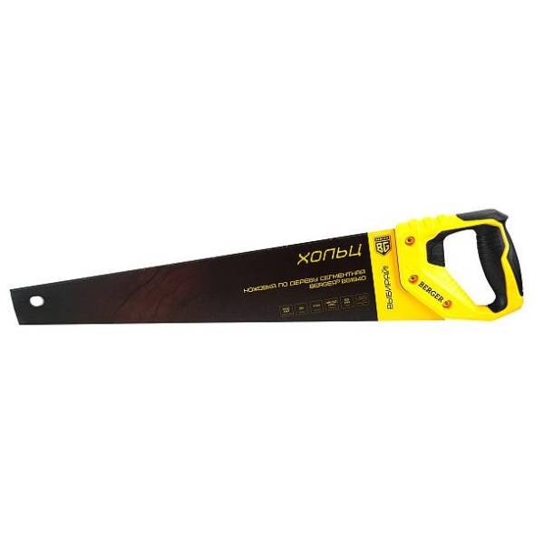 Ножовка по дереву «ХОЛЬЦ» сегментная 500мм, 3D заточка, 7TPI, BERGER