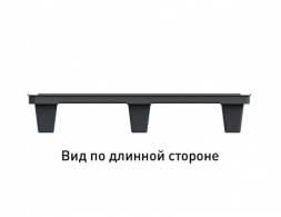 Паллет (поддон) пластиковый перфорированный на ножках, 800х600х140 мм, серый [02.116.91]