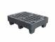 Паллет (поддон) пластиковый перфорированный на ножках, 800х600х140 мм, серый [02.116.91]