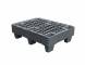 Паллет (поддон) пластиковый перфорированный на ножках, 800х600х140 мм, серый [02.116.91]