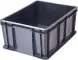Ящик пластиковый сплошной, 400×300×180 мм, 16.6 л, синий [702.03.02]